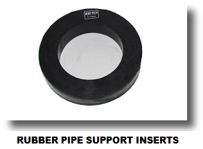 RUBBER PIPE SUPPORT INSEART