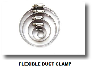 FLEXIBLE DUCT CLAMP