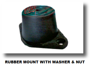 RUBBER MOUNT WITH WASHER & NUT